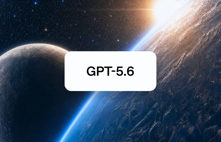 GPT-5.6 label over planets and a star-filled sky.