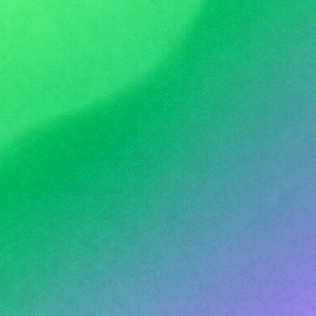 Abstract textured gradient background blending bright green and teal into soft blue and purple tones, with smooth, blurred transitions.