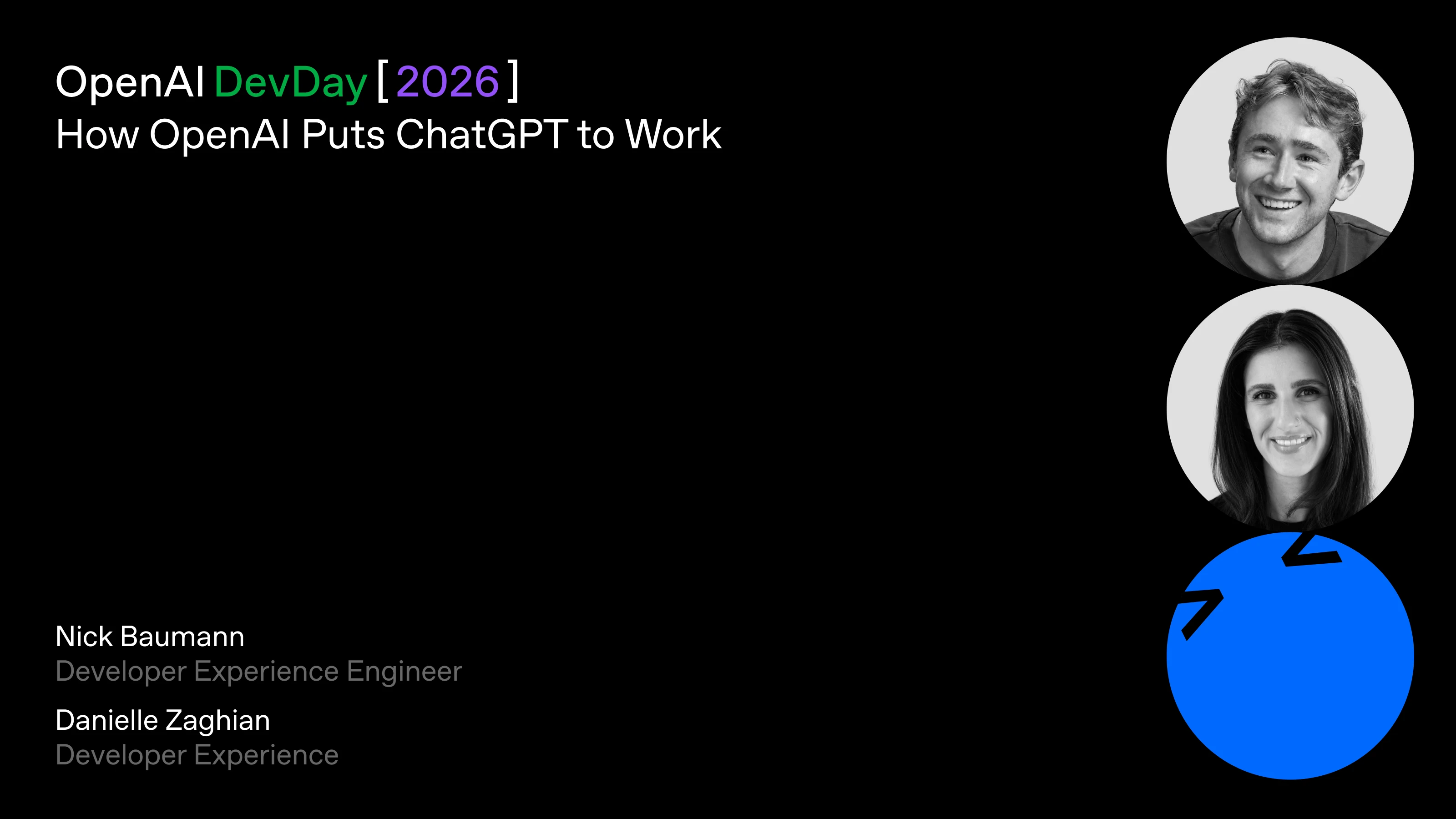 DevDay 2026 session artwork for How OpenAI Puts ChatGPT to Work.