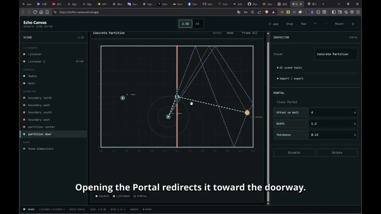 Echo Canvas Build Week winning project screenshot