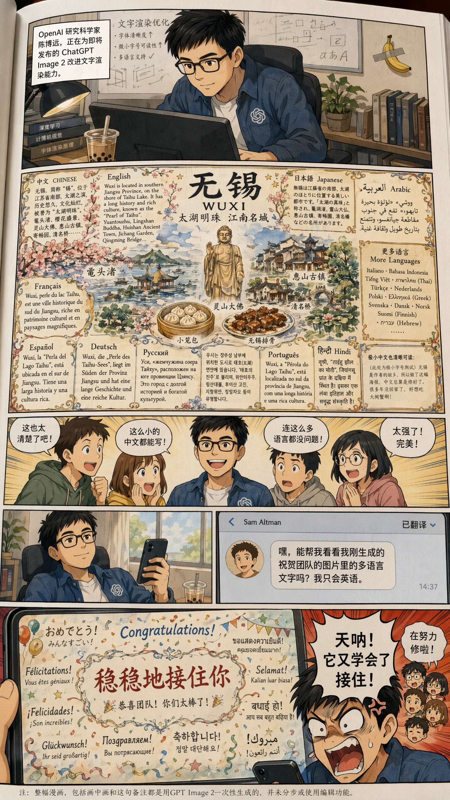 Chinese comic page generated with ChatGPT Images 2.0.