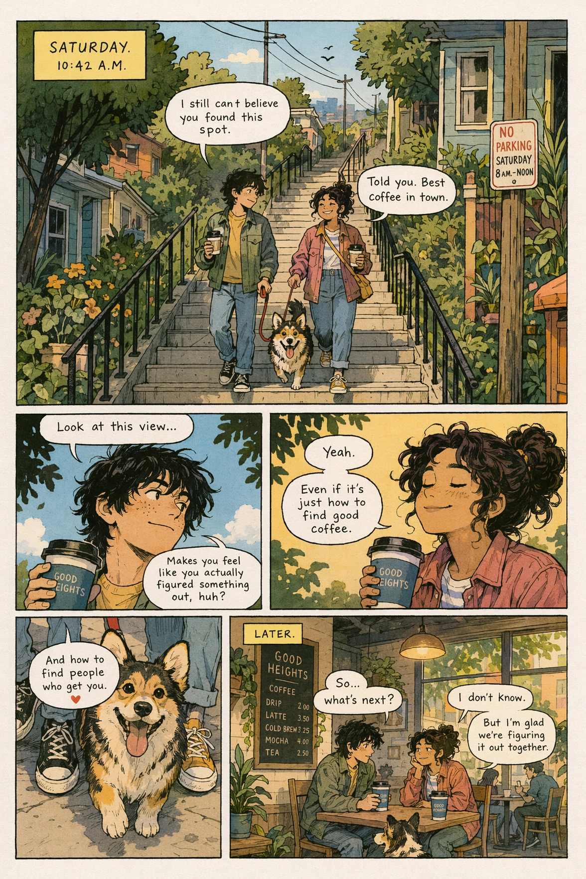 Generated example for Modern indie comic