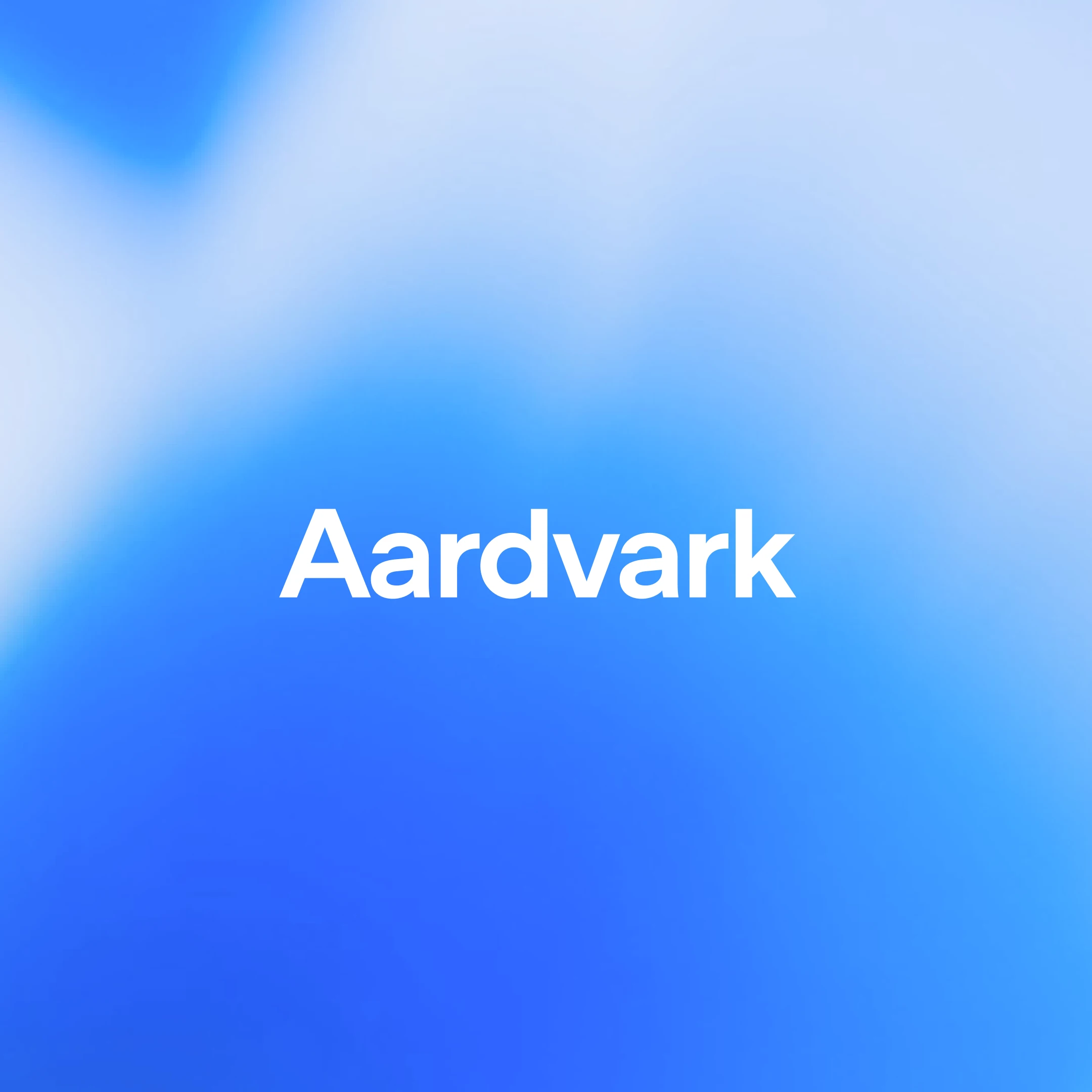 Introducing Aardvark > Cover Image