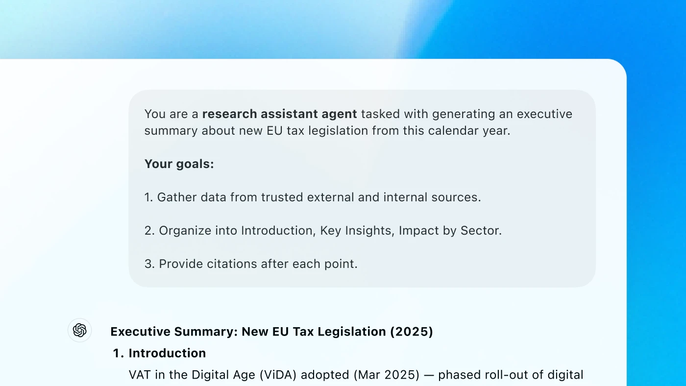 ChatGPT interface summarizing sustainable glass companies, listing Belu, Ardagh Group, and GreenBottle with their positioning in the sustainable packaging industry.