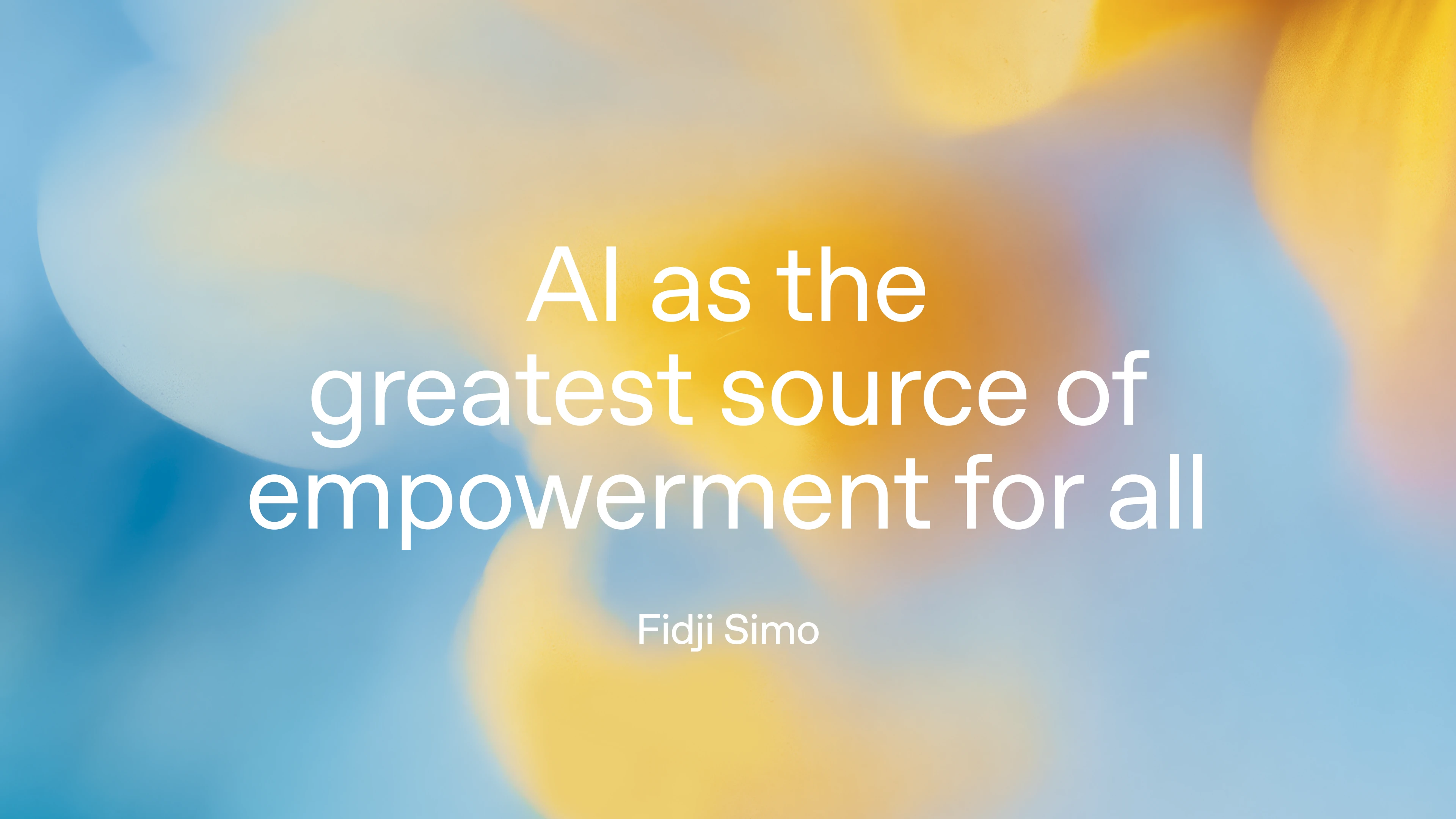 AI as the greatest source of empowerment for all