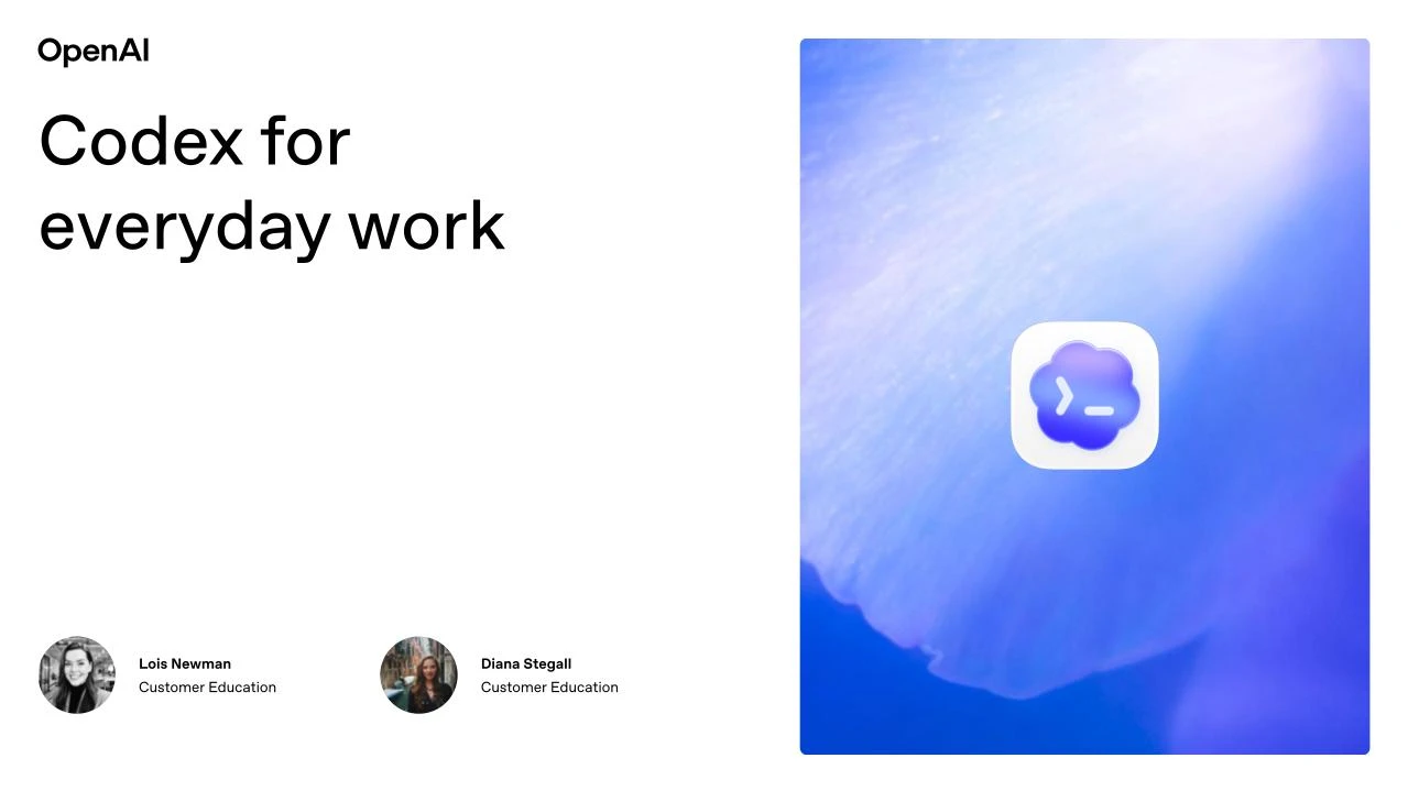 Cover image for Codex for everyday work webinar