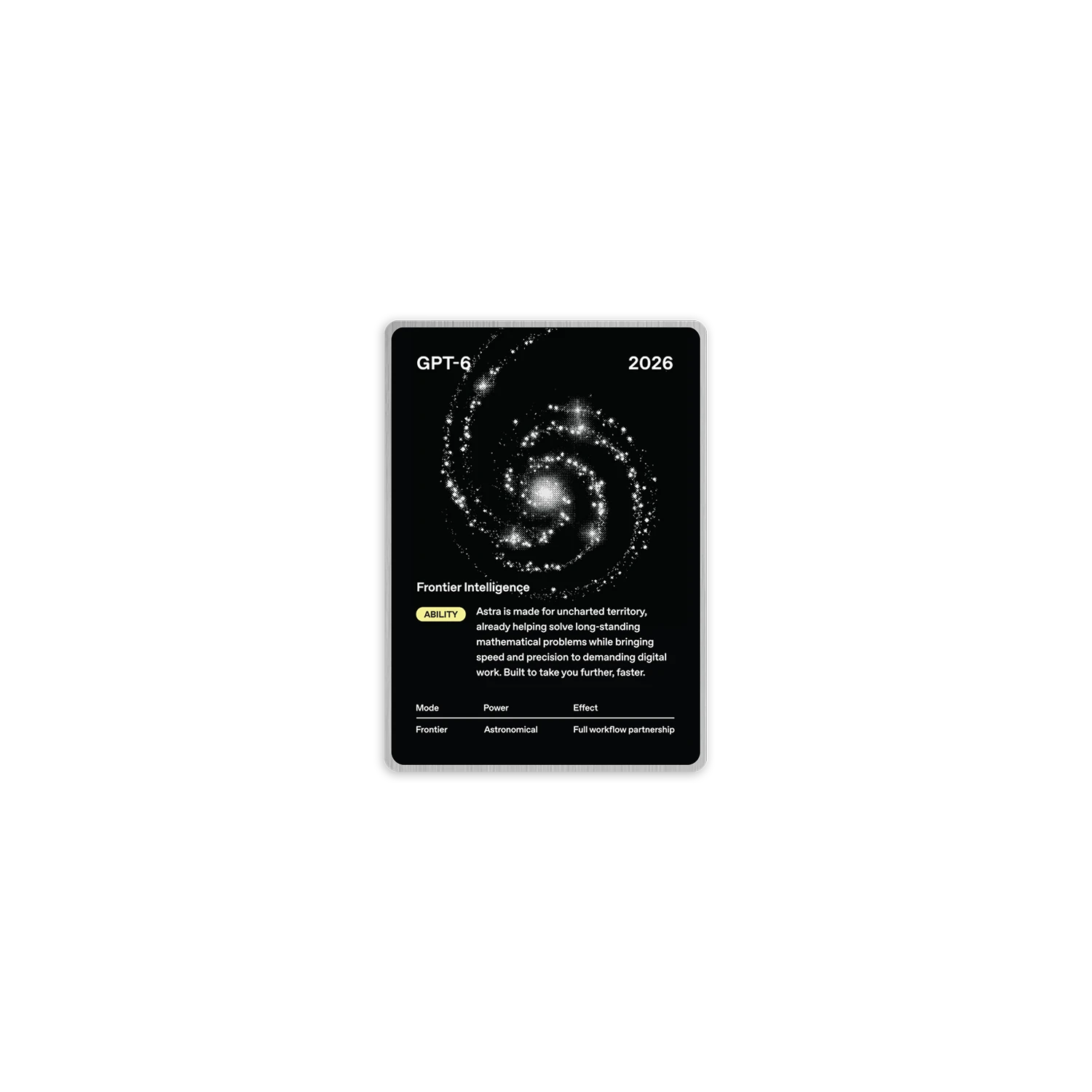 Astra Collectors Card