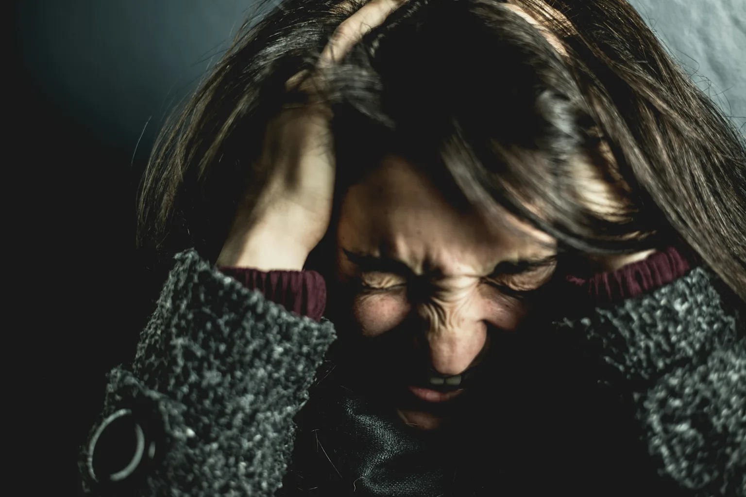 Anxious person