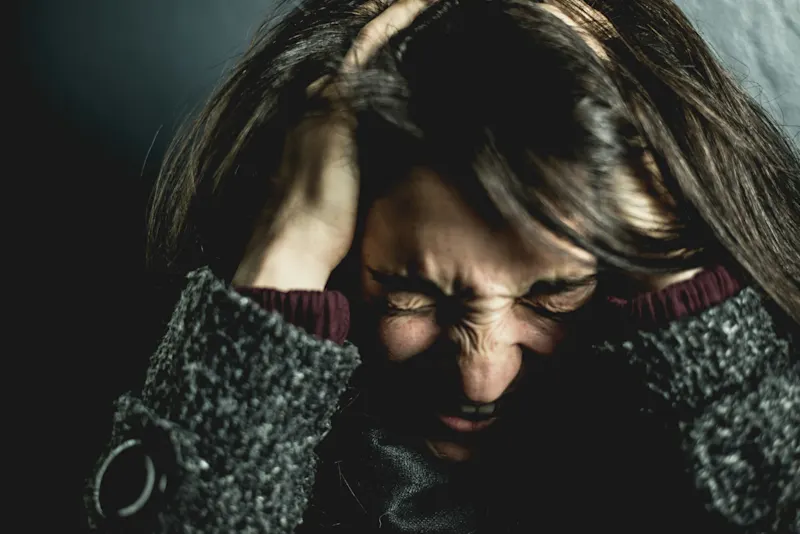 Anxious person