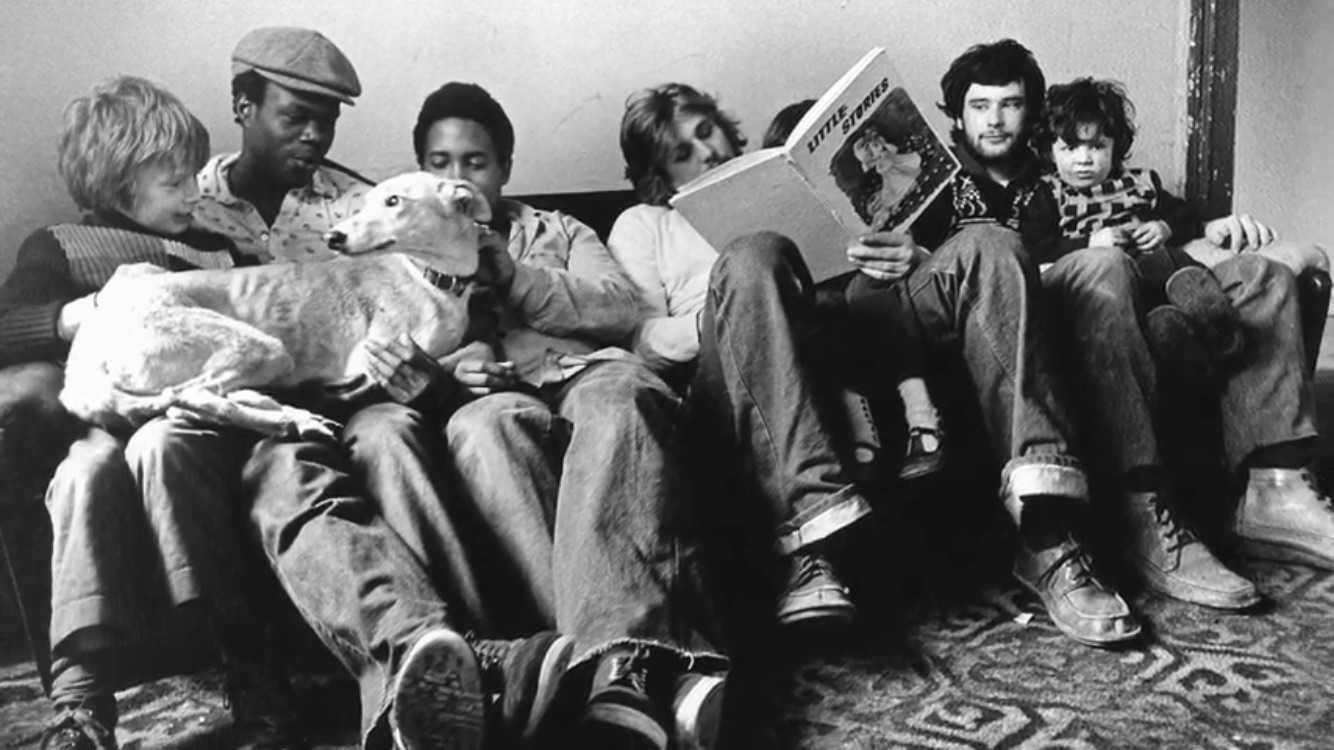 Male workers at the refuge. Erin Pizzey made sure there were always kind men working in the refuge, to mentor the children