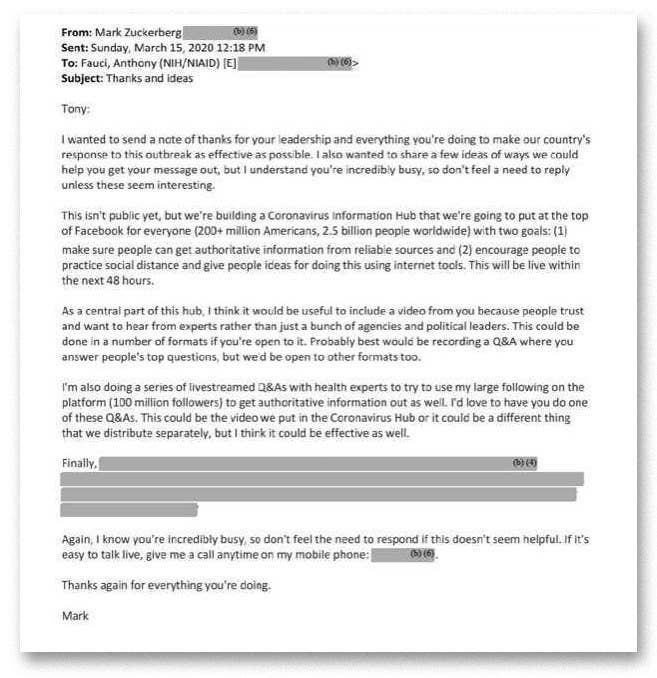 Fauci Emails Released in Freedom of Information Request