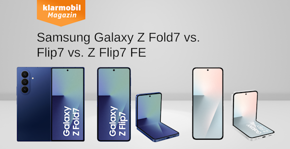 Headerbild Samsung Galaxy Z Fold7 vs Flip7 vs Flip7 FE, Produktbilder