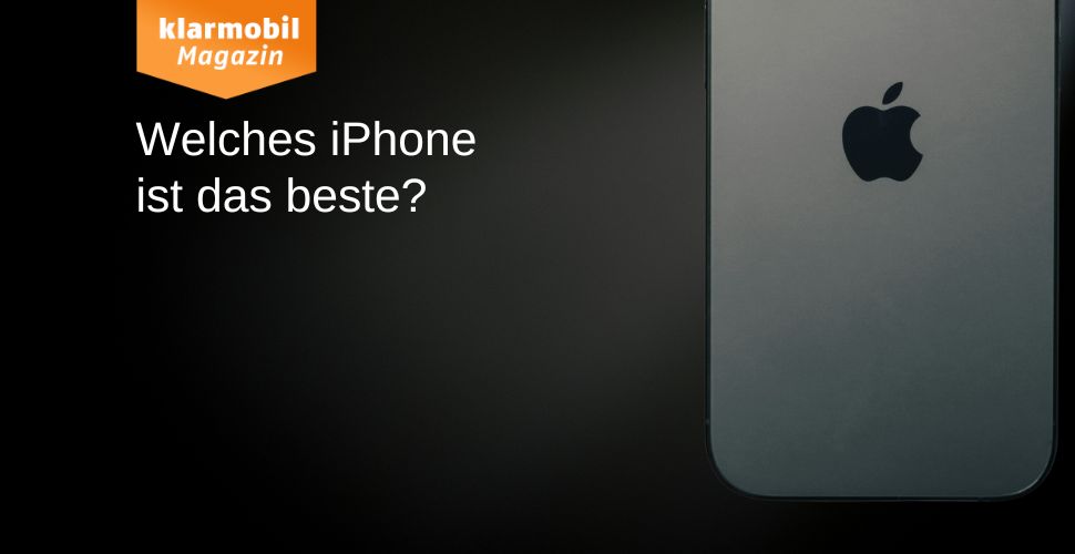 Headerbild Welches iPhone ist das Beste, iphone Rückseite vor schwarzem Hintergrund