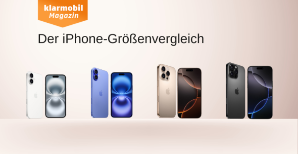 iPhones im Größenvergleich.