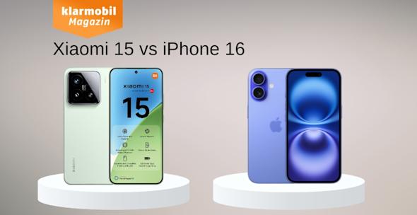 klarmobil Headerbild Xiaomi 15 vs iPhone 16 Quelle iPhone Xiaomi Xiaomi 15 vs iPhone 16