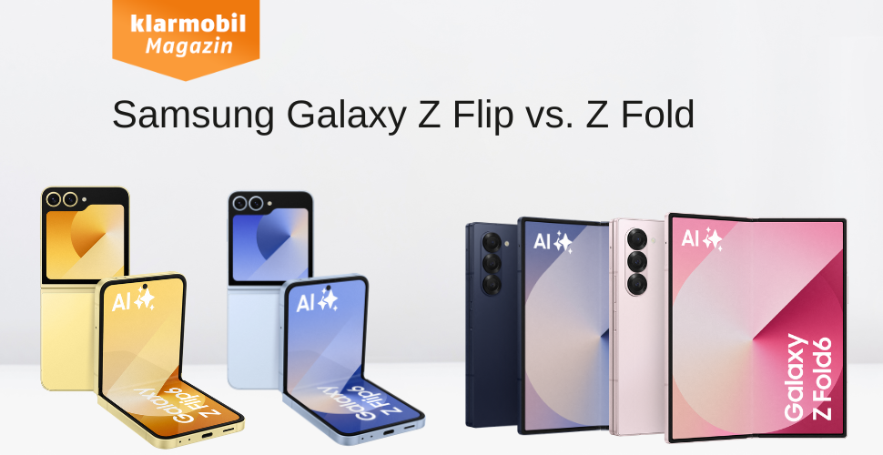 Samsung Z Flip vs. Fold | klarmobil Magazin
