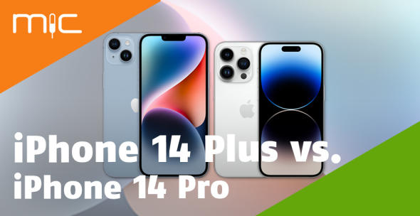 Das iPhone 14 Plus und das iPhone 14 Pro.