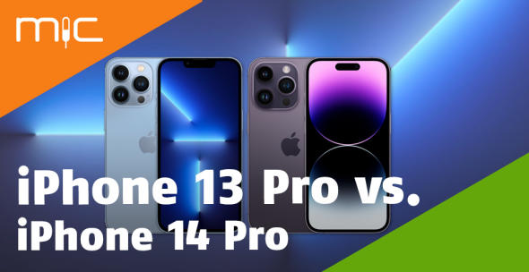 Das iPhone 13 Pro und das iPhone 14 Pro.
