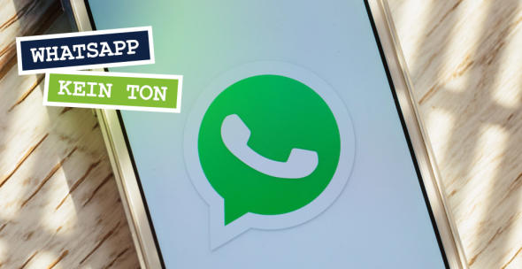 Ein Smartphone mit WhatsApp-Logo.