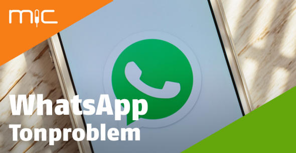 Ein Smartphone-Display mit WhatsApp-Logo.