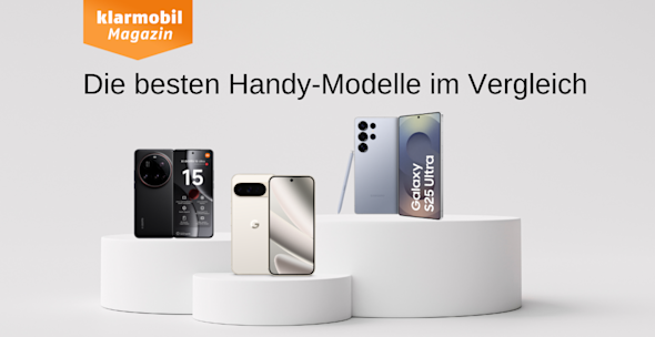 Samsung Galaxy S25,  Xiaomi 15 Ultra, Google Pixel 10 Pro XL Vorder- und Rückansicht