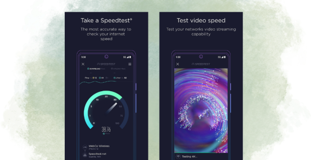 Handy-Speedtest mit der App Speedtest.net.