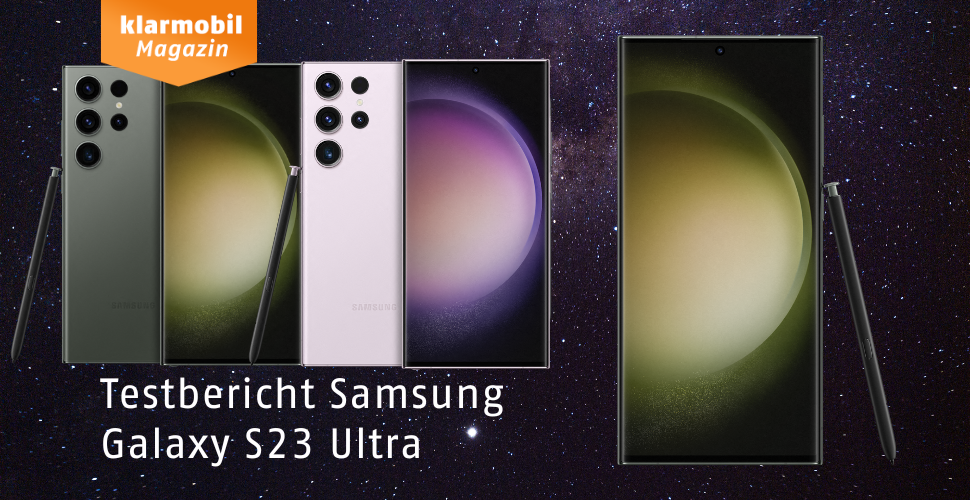 S23 Galaxy Ultra im Magazin | Test klarmobil Samsung