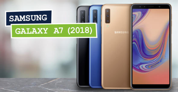 Das Samsung Galaxy A7 (2018) verfügt über eine Triple-Kamera.