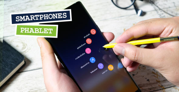 Das Phablet Samsung Galaxy Note 10 wird mit einem Stift bedient.