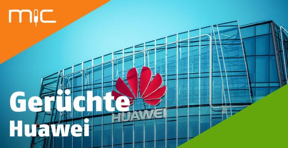 Ein Gebäude mit Huawei-Logo