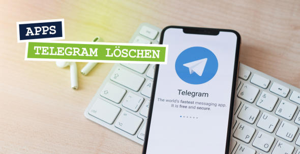 Auf einem Smartphone ist die App Telegram geöffnet.