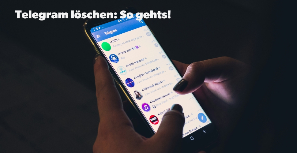 Auf einem Smartphone ist die App Telegram geöffnet.