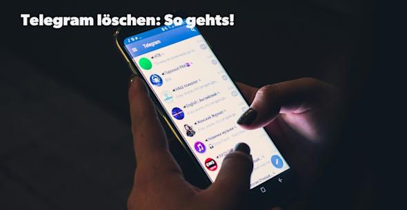 Telegram löschen Auf einem Smartphone ist die App Telegram geöffnet.