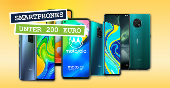 Handys unter 200 Euro von verschiedenen Herstellern
