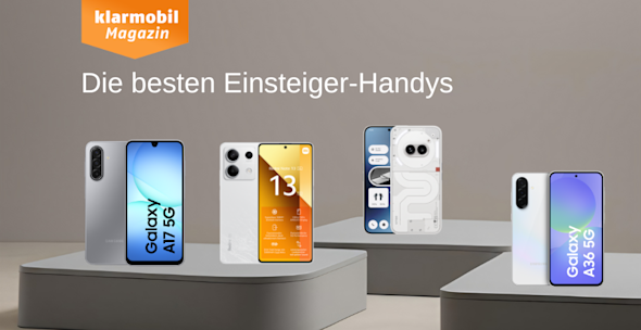 Produktbilder Samsung Galaxy A17, Xiaomi Redmi Note 13, HMD Fusion,Samsung Galaxy A36