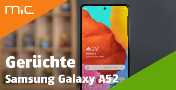 Der Vorgänger des Samsung Galaxy A52 - das A51 - in der Nahansicht.