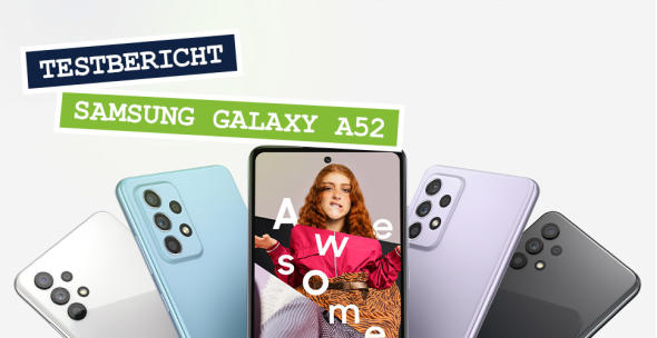 Mehrere Samsung Galaxy A52 aufgefächert