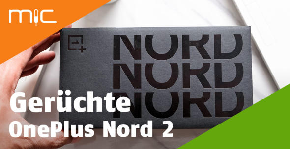 Die Verpackung eines OnePlus-Nord-Smartphones