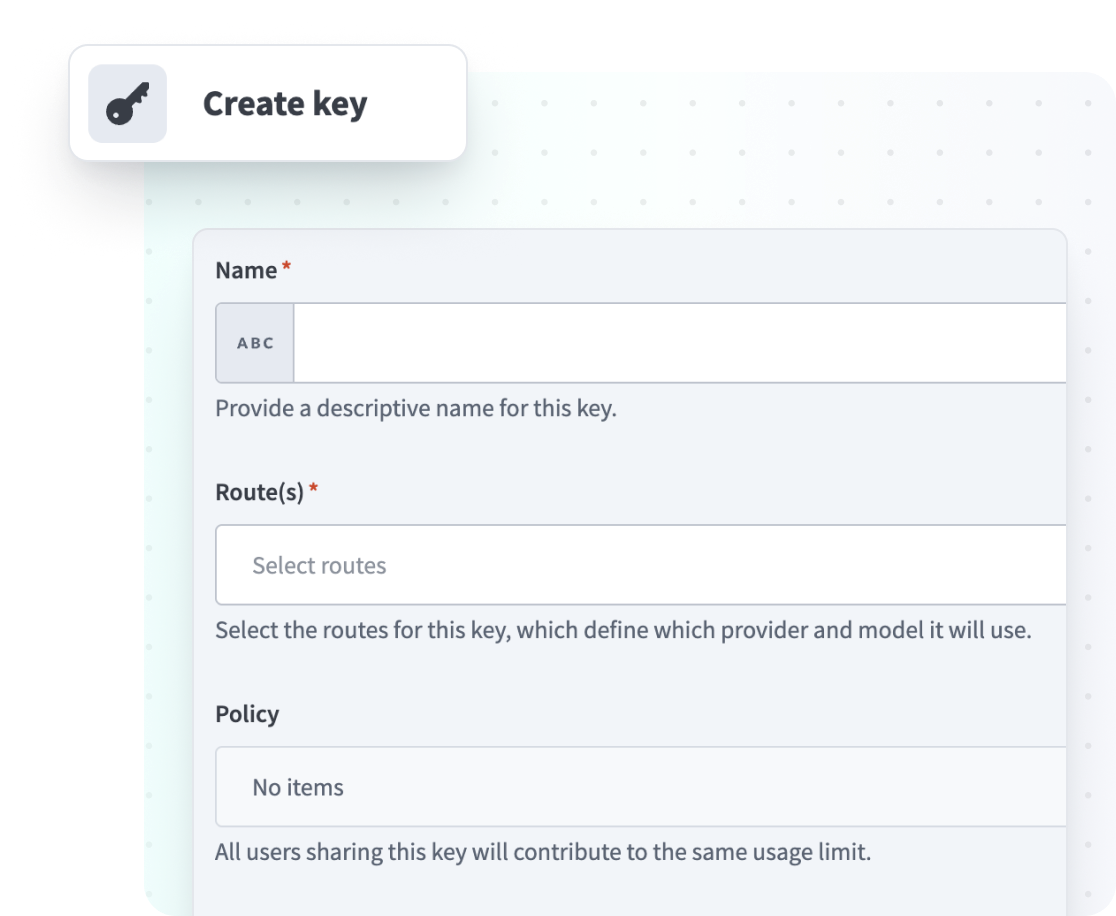 One change: swap the base URL and the key