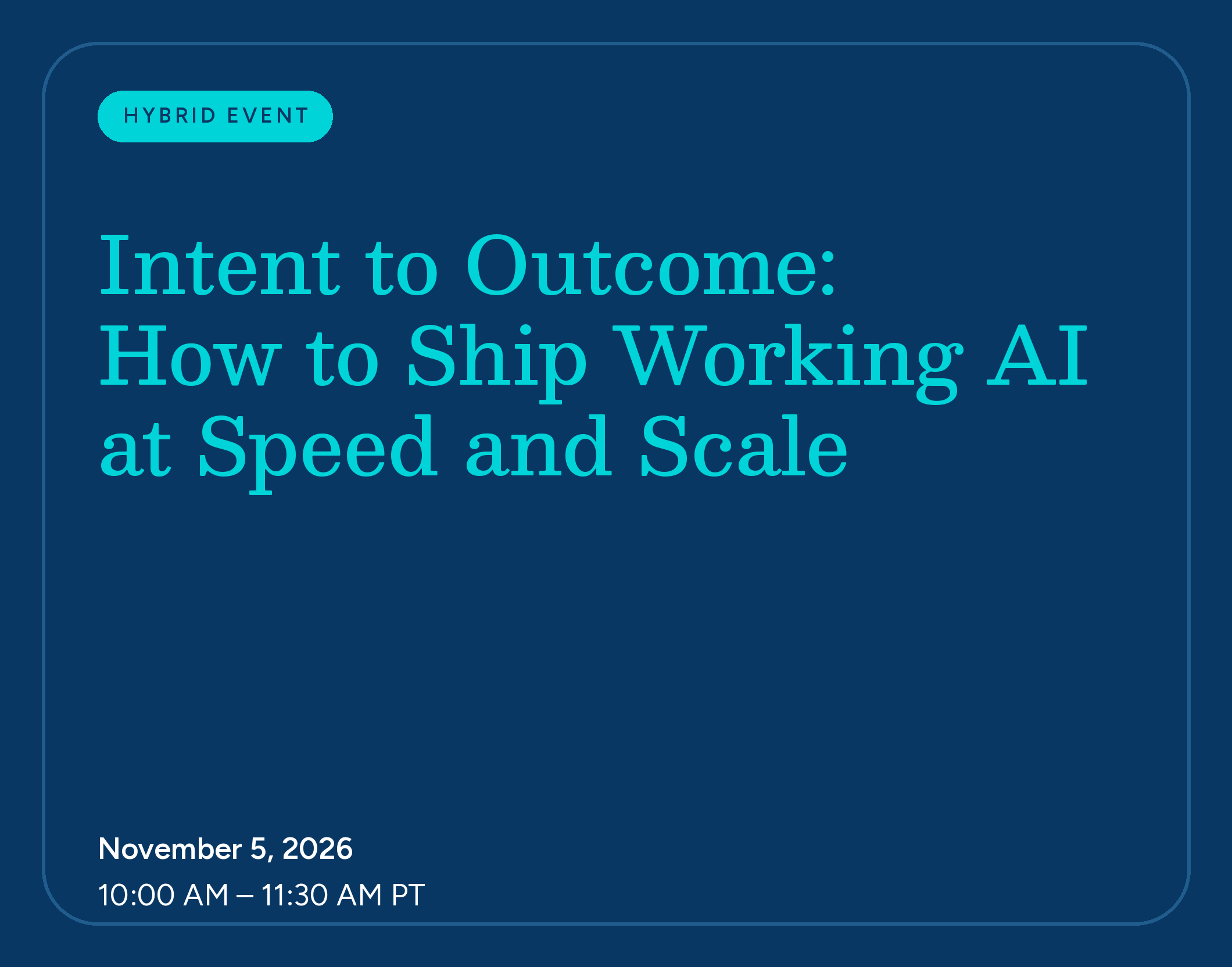 Work^AI hybrid event — November 5, 2026