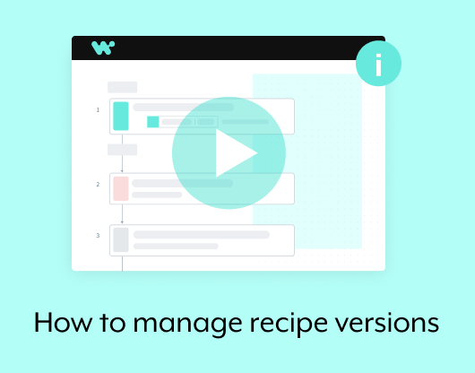 How to manage recipe versions