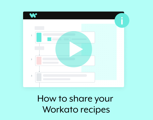 How to share your Workato recipes
