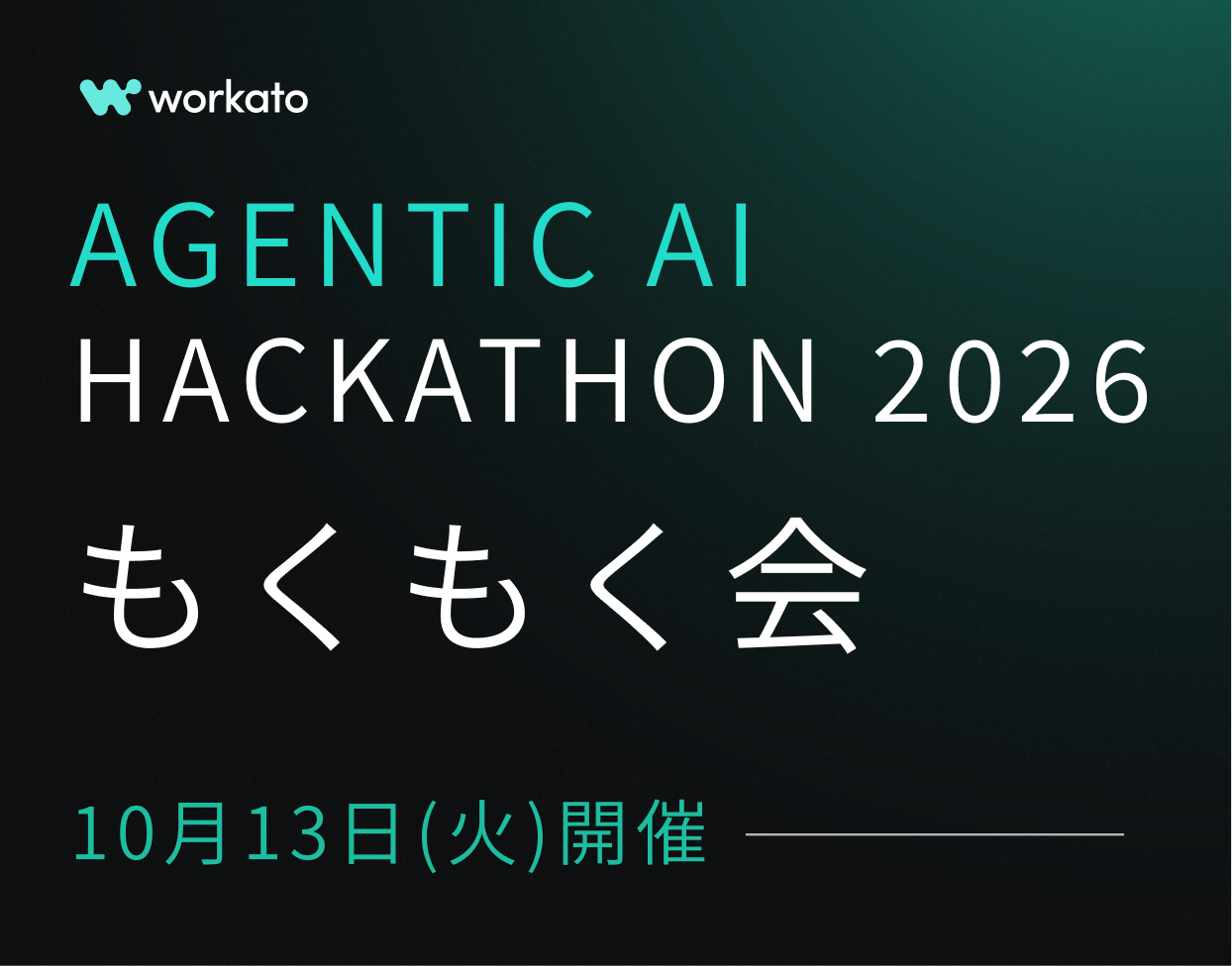 Event Card｜Agentic AI Hackathon Moku Moku Kai 10:13