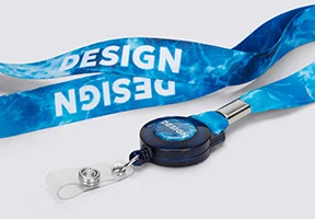 Badge reel lanyards