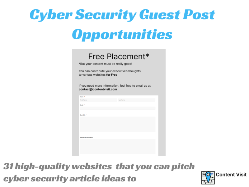 Cybersecurity guest posting opportunities