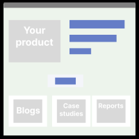 Product marketing campaign support icon