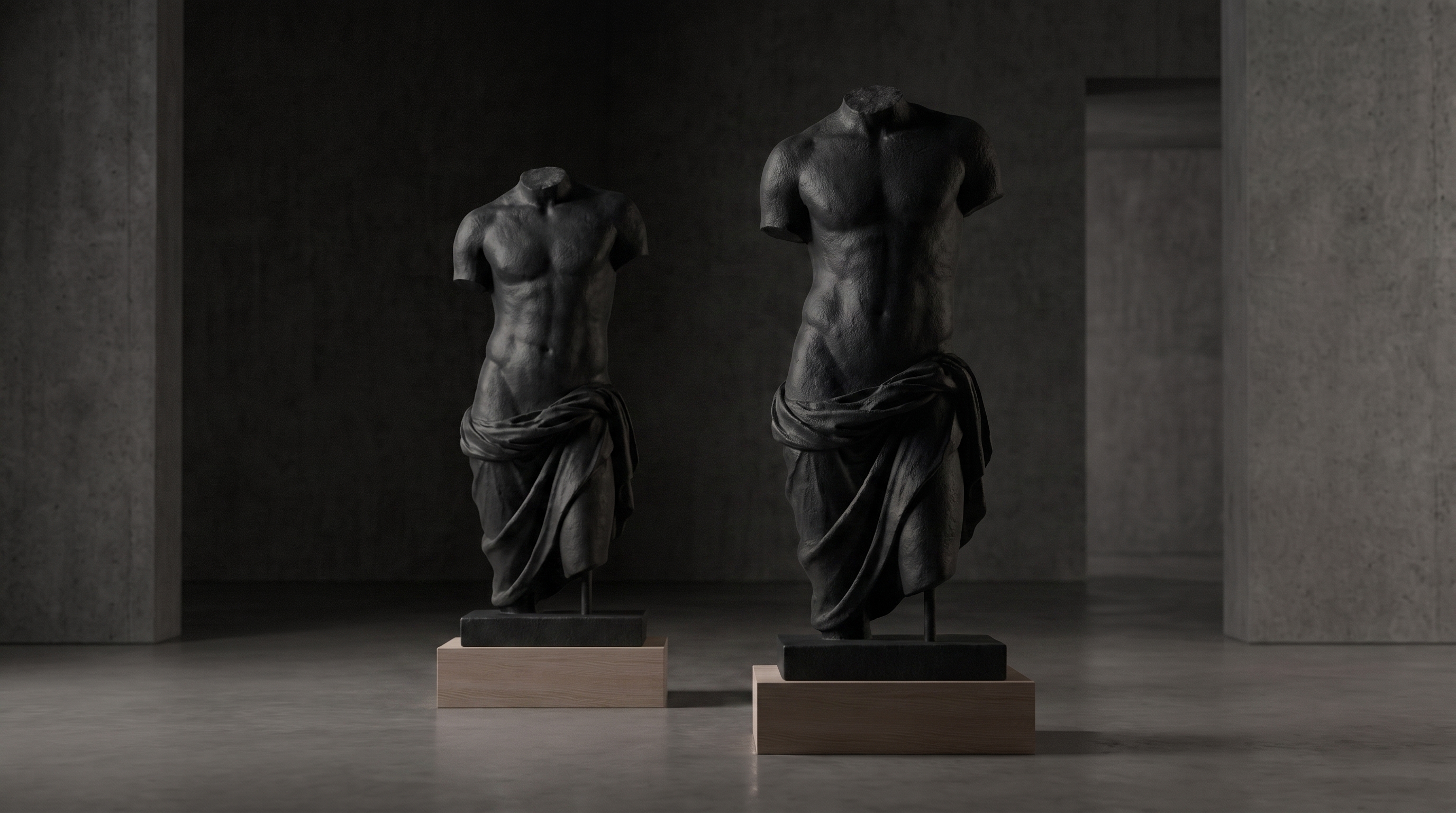 Two sculptures displayed side by… 202608140039