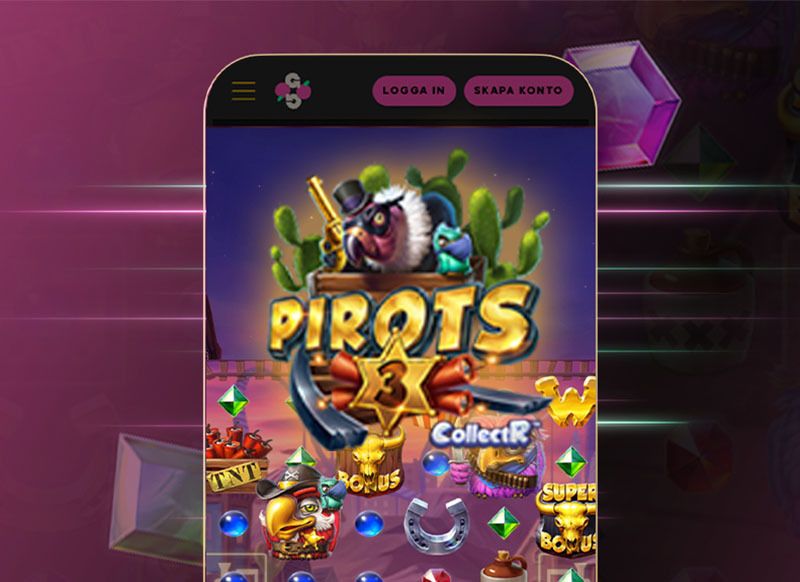 Mobiltelefon visar ett matchande pusselspel med tecknade figurer och bonusar.