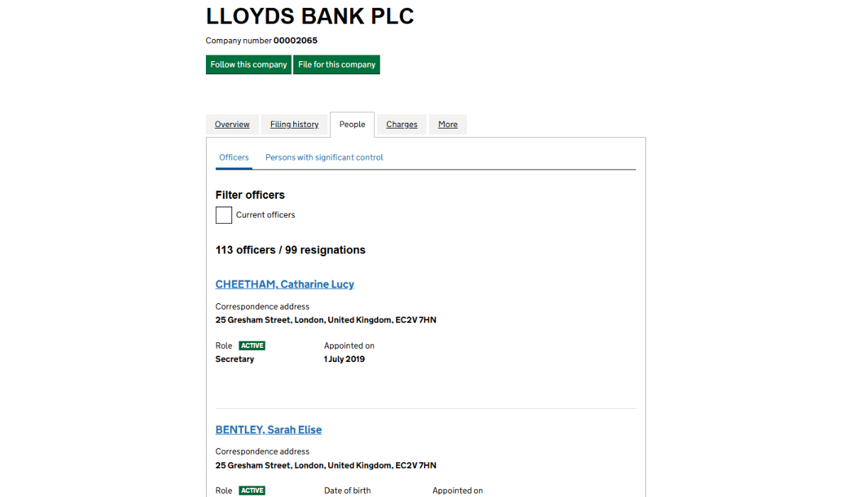 Companies House data 3