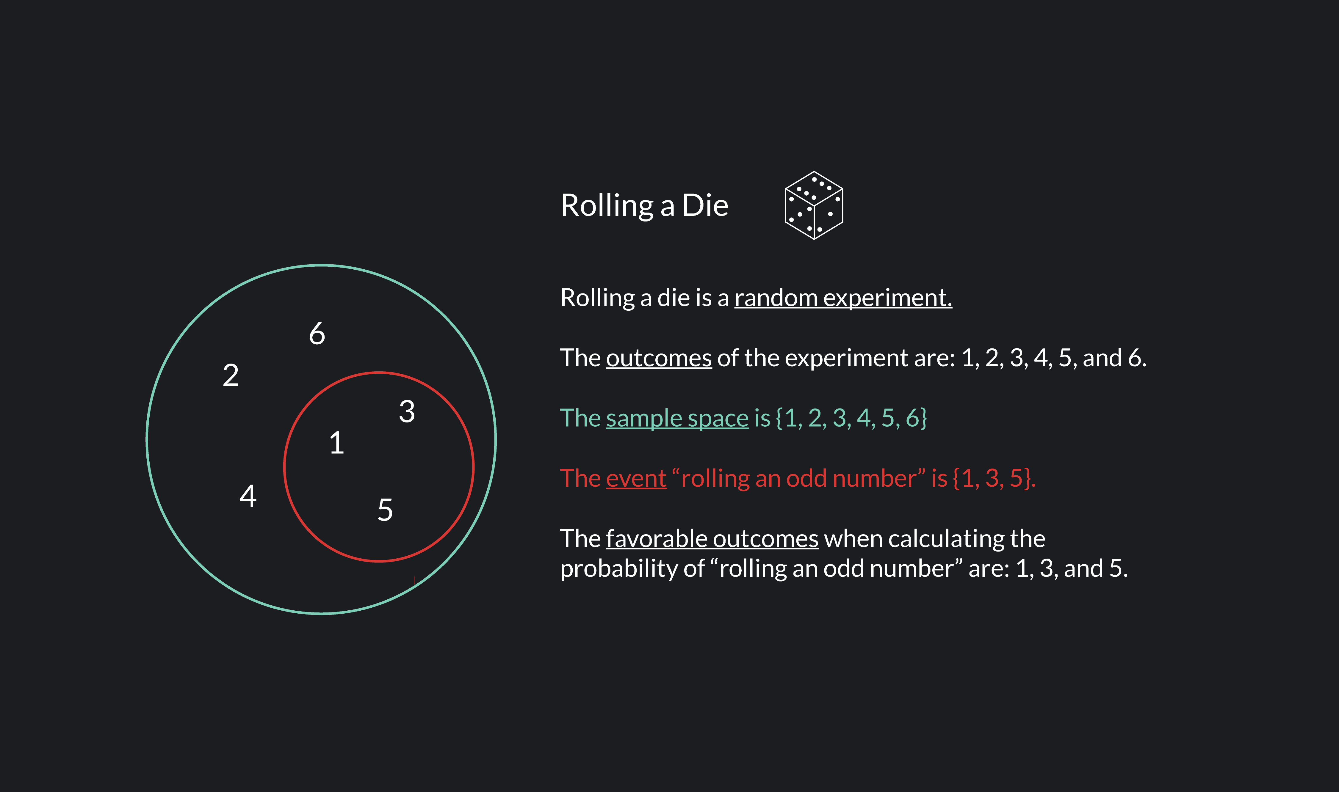Question Video: Finding the Probability of Rolling a Number in a Dice  Experiment